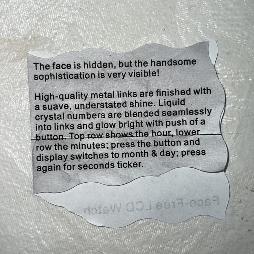 Vintage Face-Free LCD Watch - Picture 3 of 8